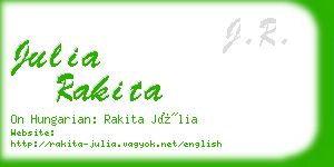 julia rakita business card